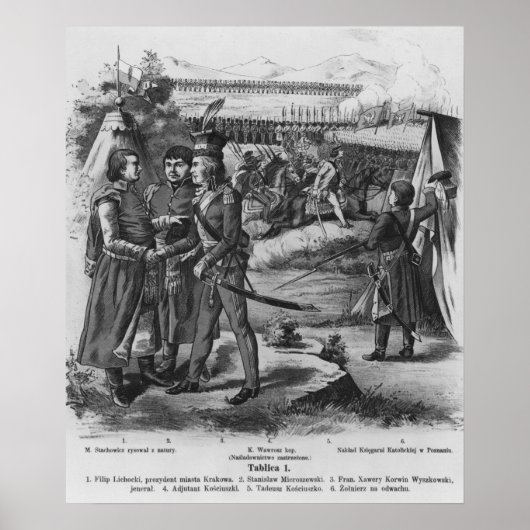 Poster Armée de Tadeusz Kosciuszko, 1794 (Devant)