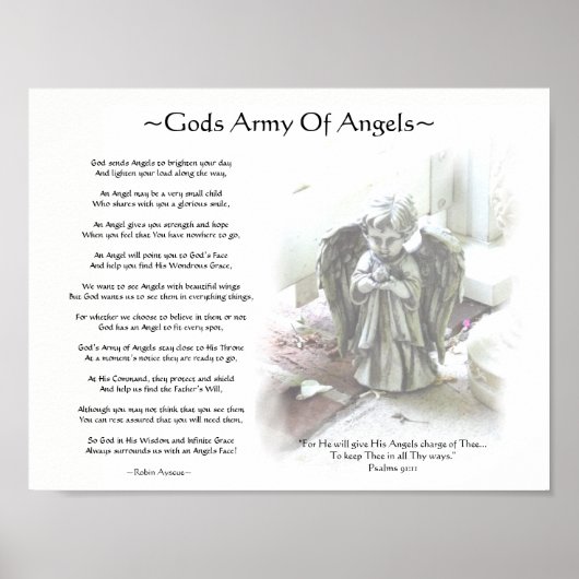 POSTER ARMÉE DES DIEUX DES ANGES (Devant)