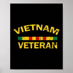 Poster Armée des États-Unis Vietnam Vétérinaire Vintage d