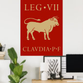 Poster Armée impériale romaine - Legio VII Claudia (Bureau à domicile)