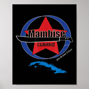 Poster Armée Mambi Cuba Machette Cuba Libre Guerre Cubain