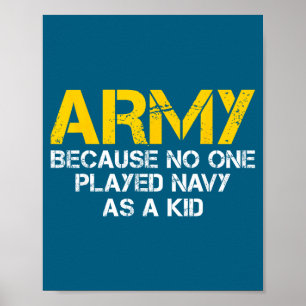 Poster Armée parce que j'ai joué à Navy quand j'étais enf