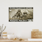 Poster Armée polonaise 2ème guerre mondiale en Angleterre (Cuisine)