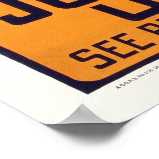 Poster Armée - Rejoignez les chars (Coin)