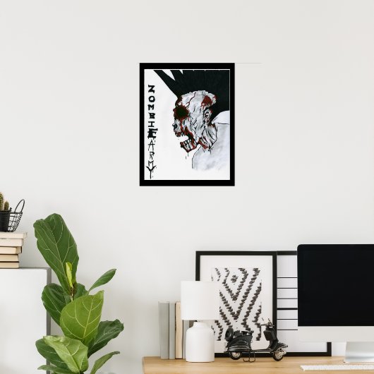 Poster Armée zombie (Bureau à domicile)