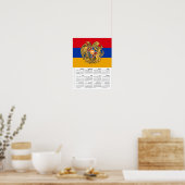 Poster Armenia 2026 Calendar, Large, Armenian Flag (Cuisine)