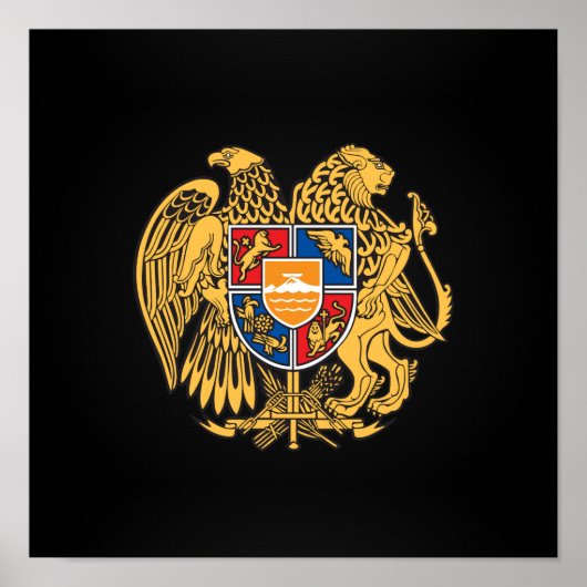 Poster Armenian coat of arms (Devant)