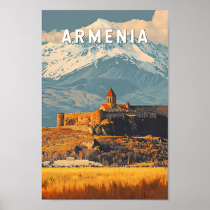 Poster Arménie Illustration Voyage Art Vintage