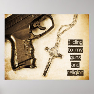 Poster Armes à feu et religion