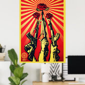 Poster Armes à feu et Roses, 2007 shepard fairey (Bureau à domicile)