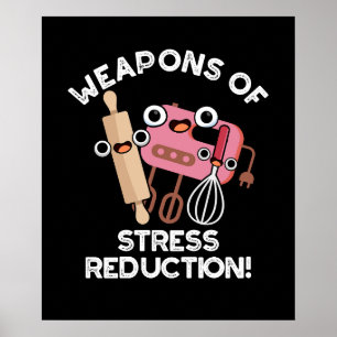 Poster Armes De Réduction Du Stress Jeu De Cuisson Basse 