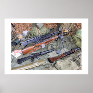 Poster Armes et vitesse d'ère du Vietnam