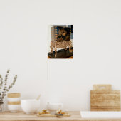 Poster Armoire laquée en noir et or (Cuisine)