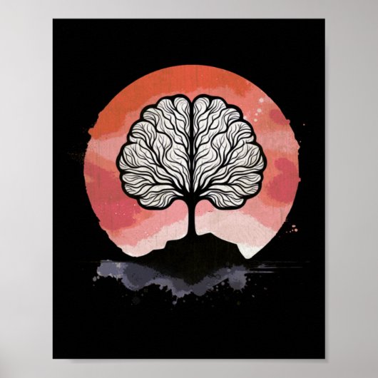 Poster Armoire Sunset de Cerveau Arbre (Devant)