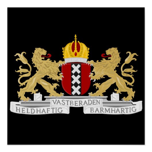 Poster Armoiries d'Amsterdam (Devant)