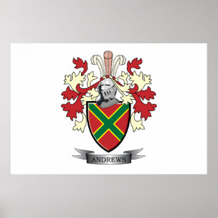Poster Armoiries d'Andrews Family Crest