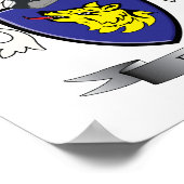 Poster Armoiries de Bain Family Crest (Coin)