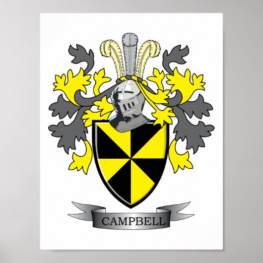 Poster Armoiries de Campbell Family Crest (Devant)
