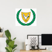 Poster Armoiries De Chypre (Bureau à domicile)