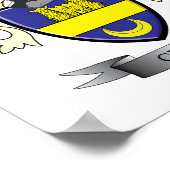 Poster Armoiries de Clark Family Crest (Coin)
