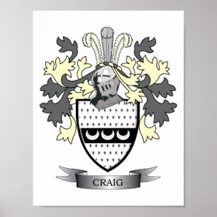 Poster Armoiries de Craig Family Crest
