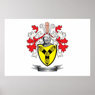 Poster Armoiries de Cunningham Family Crest