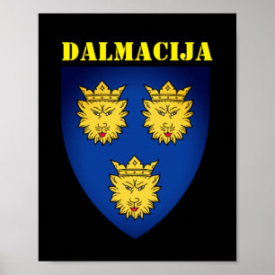 Poster Armoiries de Dalmatie, Croatie
