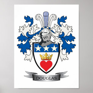 Poster Armoiries de Douglas Family Crest