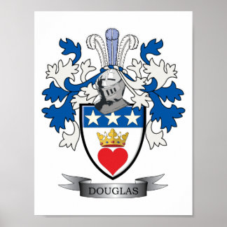 Poster Armoiries de Douglas Family Crest