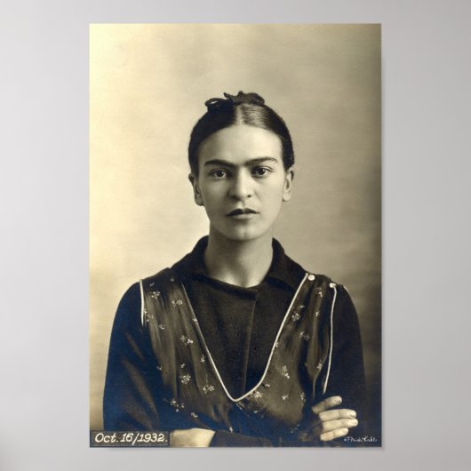 Poster Armoiries de Frida Kahlo franchies (Devant)
