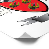 Poster Armoiries de Gill Family Crest (Coin)