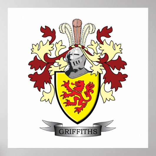 Poster Armoiries de Griffiths Family Crest (Devant)