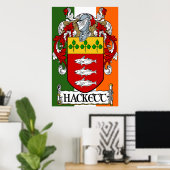 Poster Armoiries de Hackett (Bureau à domicile)