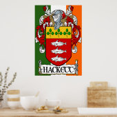 Poster Armoiries de Hackett (Cuisine)