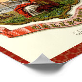 Poster Armoiries de la Californie vintage (Coin)