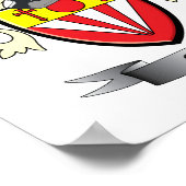 Poster Armoiries de la famille Crest (Coin)