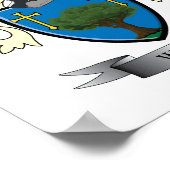 Poster Armoiries de la famille des bois (Coin)