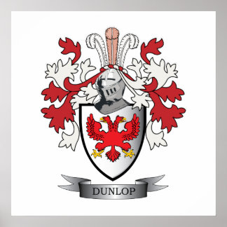 Poster Armoiries de la famille Dunlop