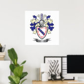 Poster Armoiries de la famille Leslie Crest (Bureau à domicile)