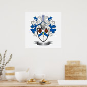 Poster Armoiries de la famille McClure Crest (Cuisine)