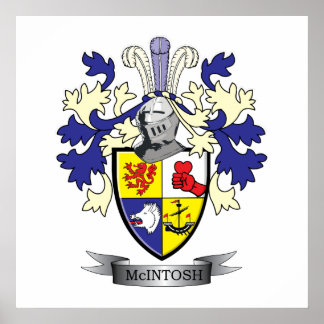 Poster Armoiries de la famille McIntosh