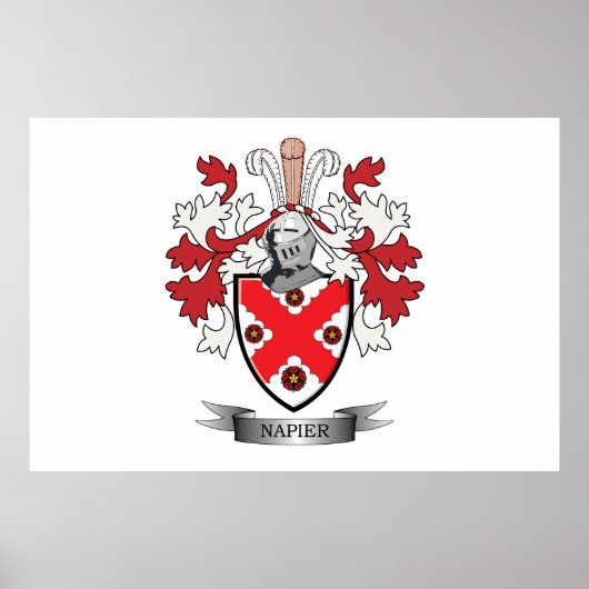 Poster Armoiries de la famille Napier (Devant)