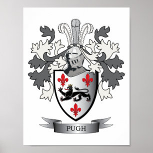 Poster Armoiries de la famille Pugh
