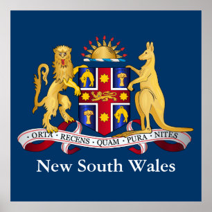 Poster Armoiries de la Nouvelle-Galles du Sud