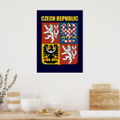 Poster Armoiries de la République tchèque (Cuisine)