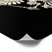 Poster Armoiries de la Russie - version blanche (Coin)