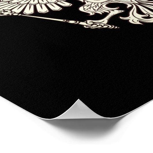 Poster Armoiries de la Russie - version blanche (Coin)