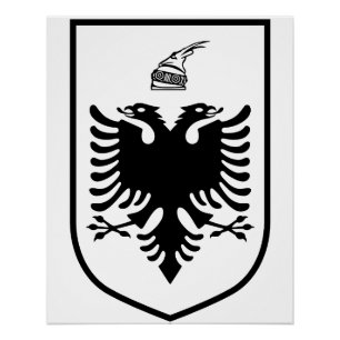 Poster Armoiries de l'Albanie