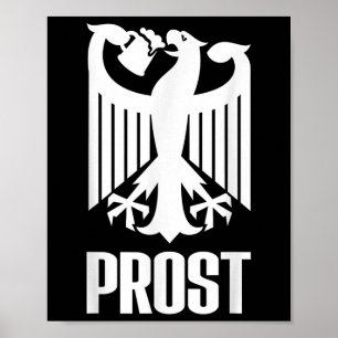 Poster Armoiries de l'Allemagne Aigle Bière Prost