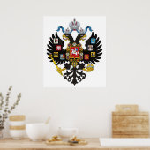 Poster Armoiries de l'Empire russe de RUSSIE (Cuisine)